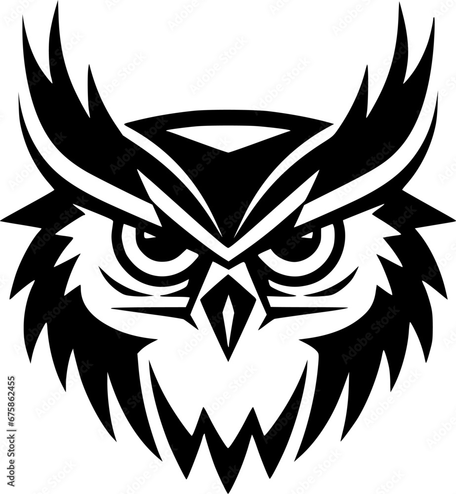 Owl - Minimalist and Flat Logo - Vector illustration Owl - Minimalist and Flat Logo - Vector illustration