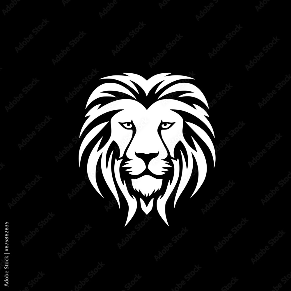 Fototapeta premium Lion - Minimalist and Flat Logo - Vector illustration