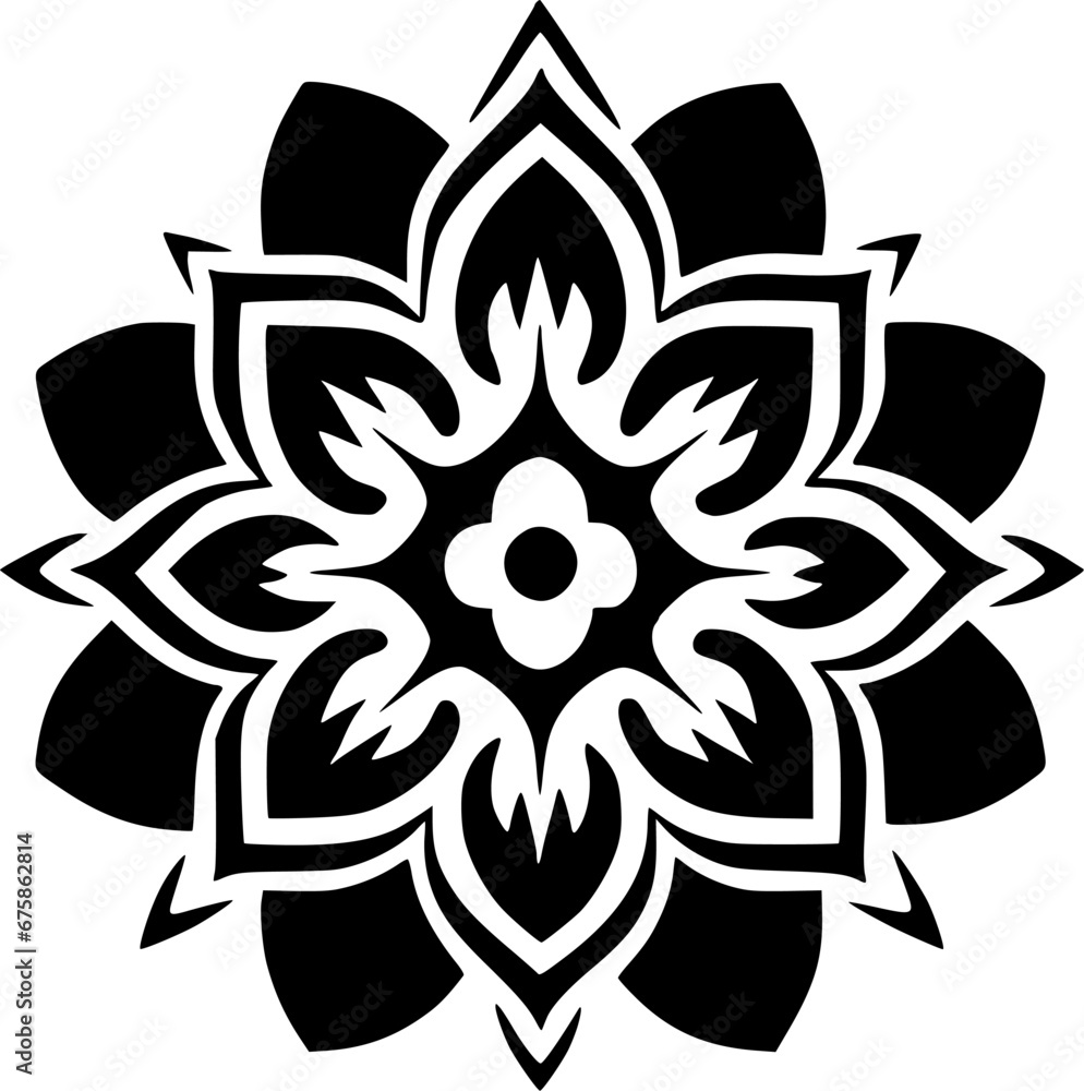 Mandala - Minimalist and Flat Logo - Vector illustration Mandala - Minimalist and Flat Logo - Vector illustration