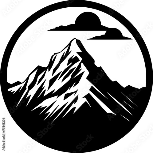 Mountains - High Quality Vector Logo - Vector illustration ideal for T-shirt graphic