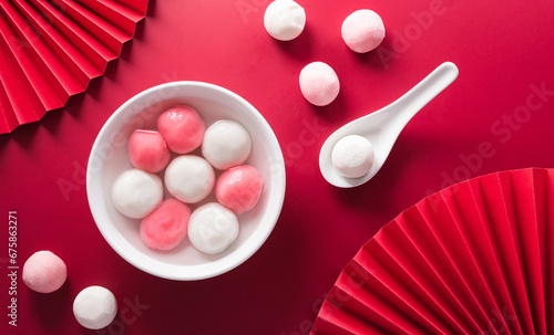 Photography Tang Yuan(sweet dumplings balls), a traditional cuisine for Mid-autumn, Dongzhi (winter solstice ) and Chinese new year