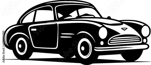 Car - Minimalist and Flat Logo - Vector illustration