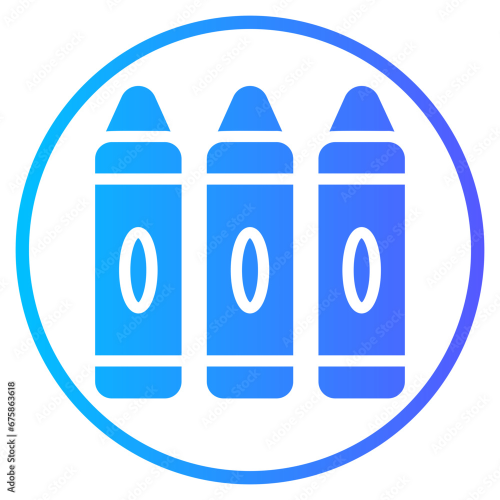 crayons gradient icon