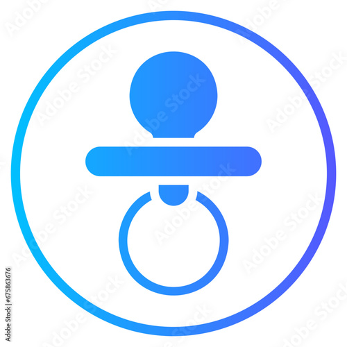 pacifier gradient icon