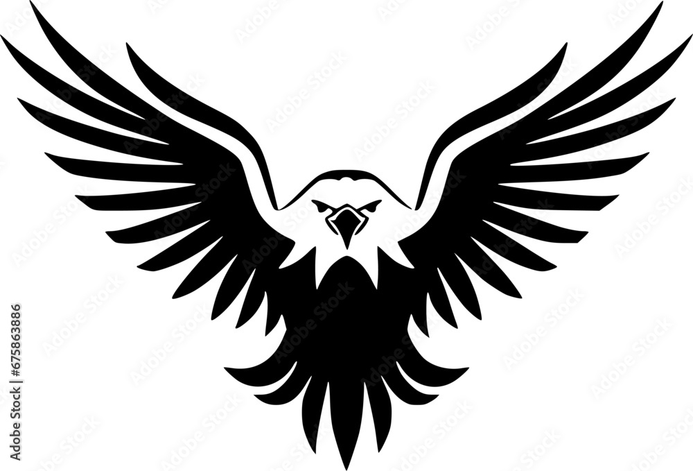 Fototapeta premium Eagle - Minimalist and Flat Logo - Vector illustration