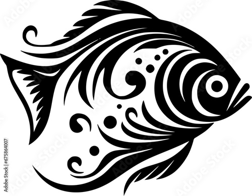 Fish | Minimalist and Simple Silhouette - Vector illustration