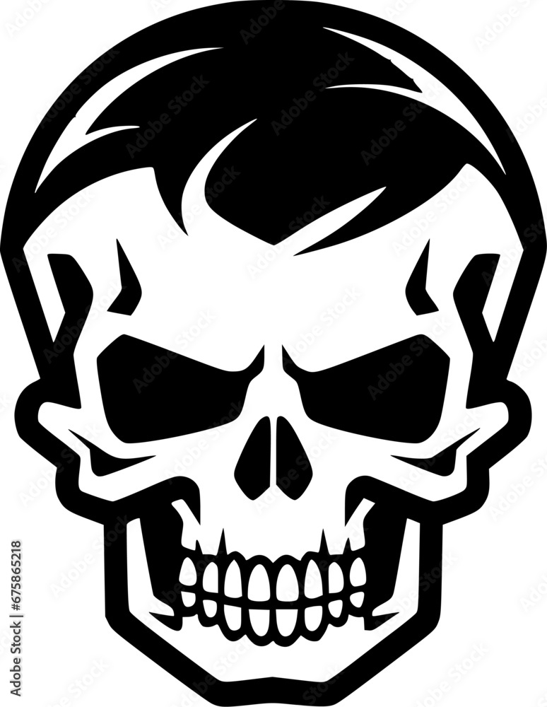 Obraz premium Skull - High Quality Vector Logo - Vector illustration ideal for T-shirt graphic