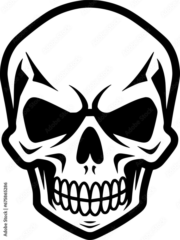 Skull - Minimalist and Flat Logo - Vector illustration Skull - Minimalist and Flat Logo - Vector illustration