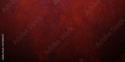 Red stone wall texture grunge rock surface. dark gray concrete background backdrop. wide panoramic banner. old wall stone for dark red distressed grunge background wallpaper rough concrete wall. photo
