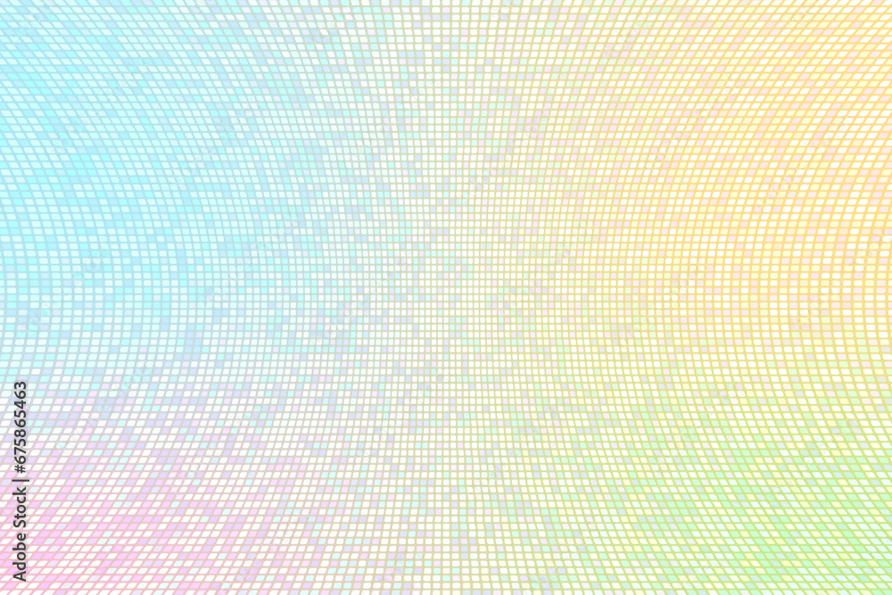 Colorful curved pastel background with square dots. Colorful curved pastel background with square dots.