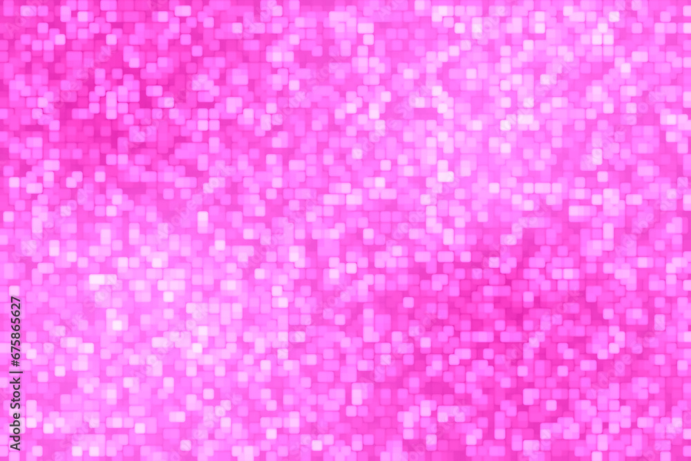 Shiny pink background with blurred particles.