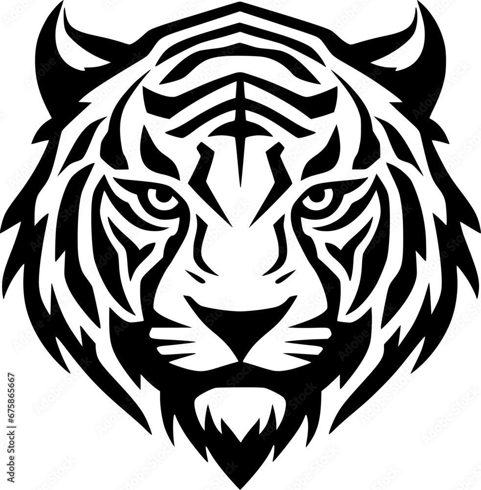 Tiger - Minimalist and Flat Logo - Vector illustration Tiger - Minimalist and Flat Logo - Vector illustration