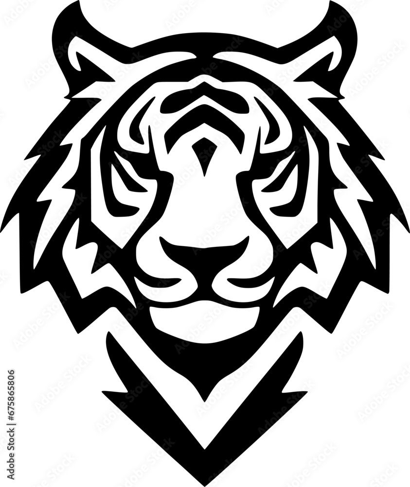 Tiger | Minimalist and Simple Silhouette - Vector illustration Tiger | Minimalist and Simple Silhouette - Vector illustration