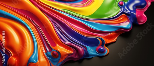 abstract background with  colorful liquid waves blending 