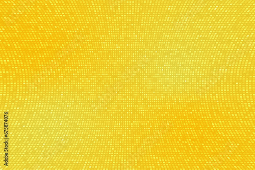 Abstract yellow background with curving dot lines.