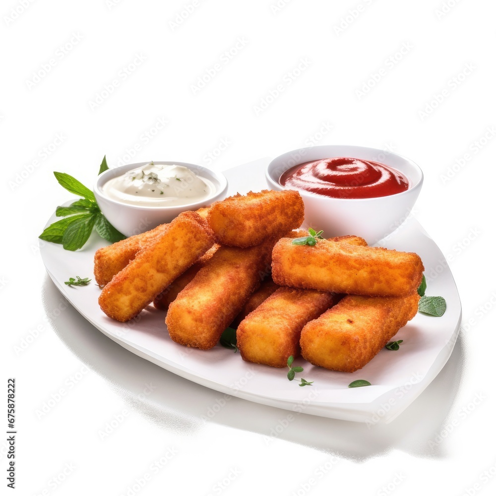 Fried Mozzarella Cheese Sticks Fried Mozzarella Cheese Sticks