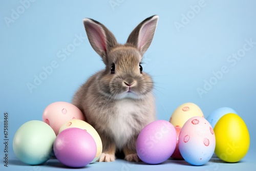 Adorable Easter Bunnies: Festive Spring Delight © Francesco