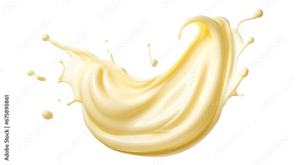 Fototapeta premium Mayonnaise splash cut out