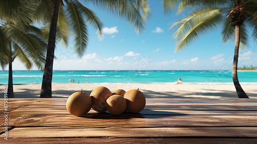 coconut on the beach HD 8K wallpaper Stock Photographic Image 
