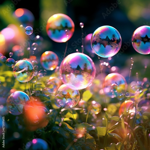 bubbles in the park