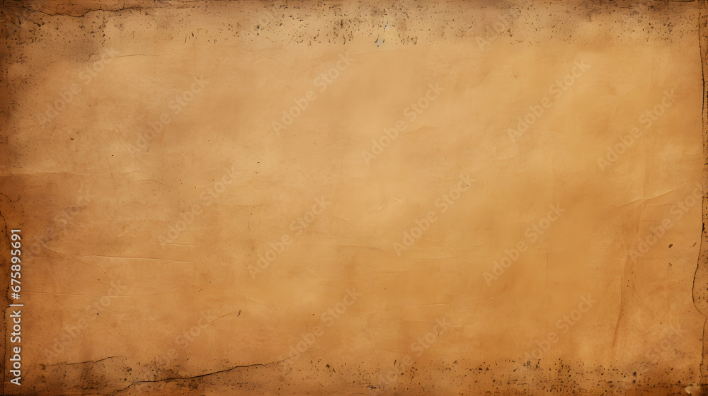 brown empty old vintage paper background. Paper texture. generative AI.