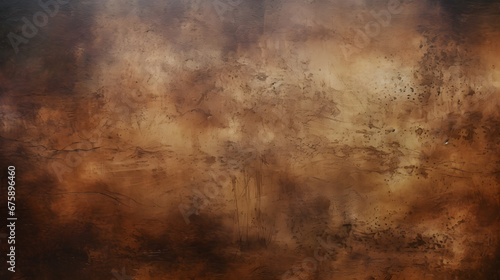 dark brown stained grungy background or texture. generative AI.