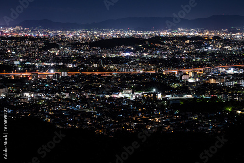 福岡県城南区　油山片江展望台から見た夜景 © Yoshitaka