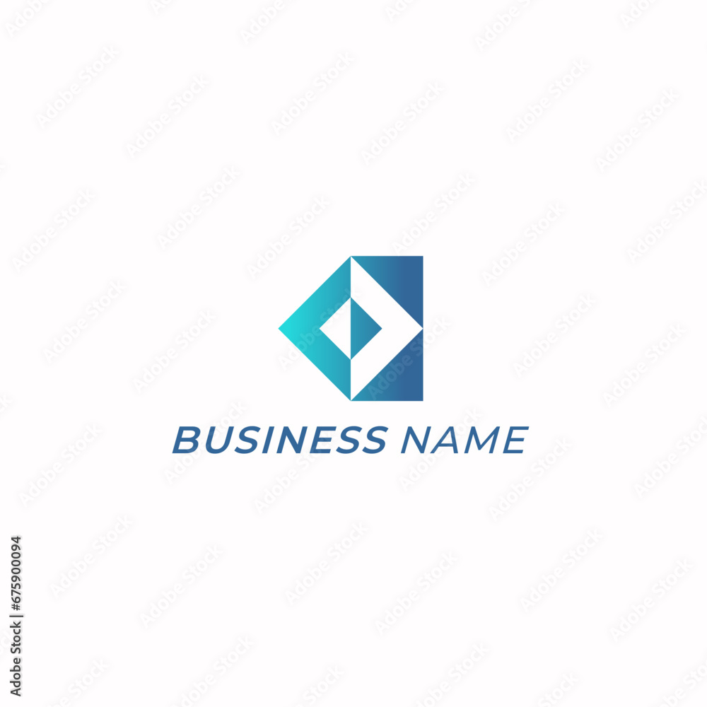 design logo creative negative space square design logo creative negative space square
