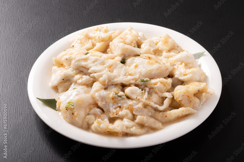 味付き豚ホルモン てっぽう ネギ塩 味付き豚ホルモン てっぽう ネギ塩