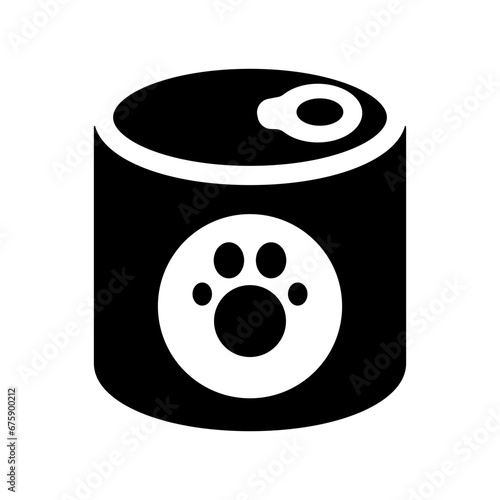 Canned dog food icon