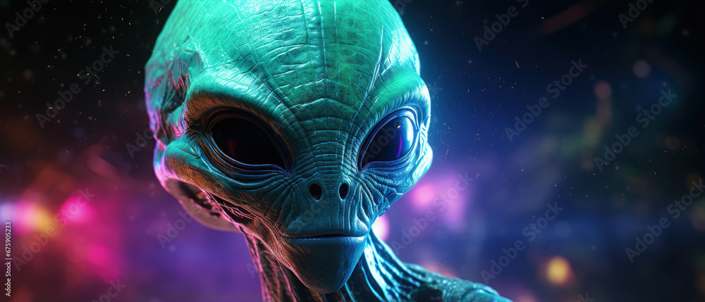 Extraterrestrial Encounter: A Vibrant and Stunning Alien, Perfect for Screensavers and Desktop Backgrounds Extraterrestrial Encounter: A Vibrant and Stunning Alien, Perfect for Screensavers and Desktop Backgrounds