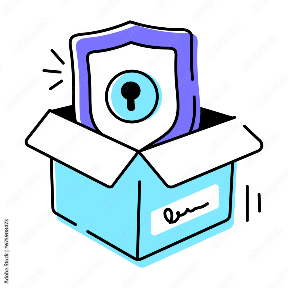 Security and Encryption Doodle Icon Security and Encryption Doodle Icon