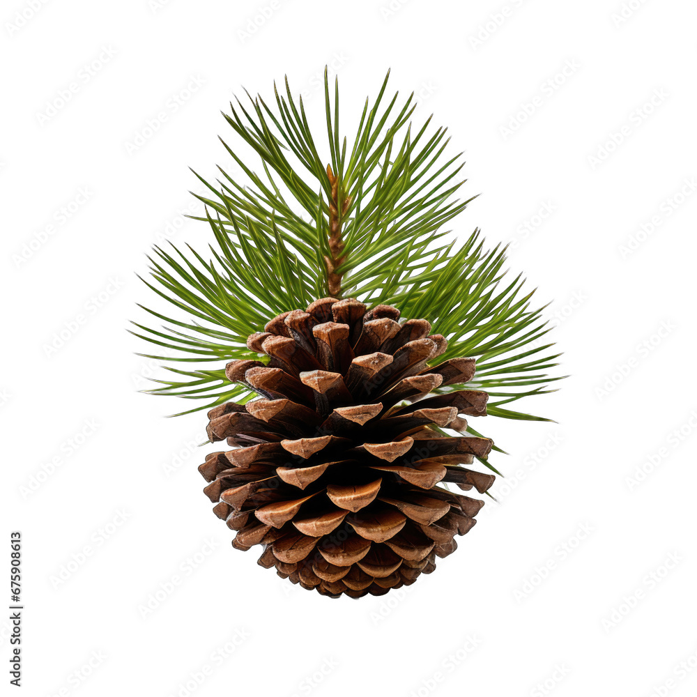 Subalpine fir cone isolated on transparent background Subalpine fir cone isolated on transparent background