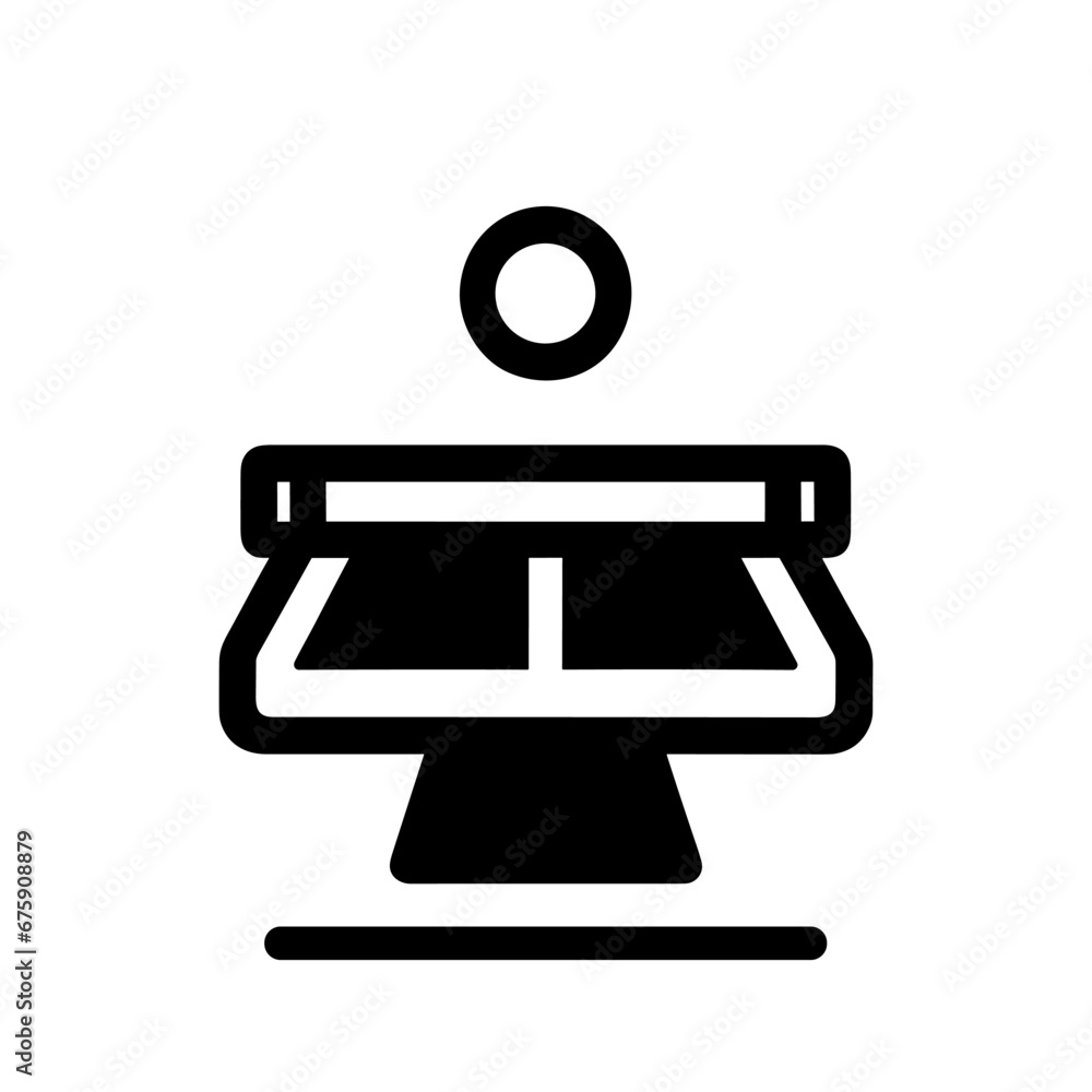 Table tennis table icon. Black silhouette of a table tennis table or ping pong. Table tennis table icon. Black silhouette of a table tennis table or ping pong.