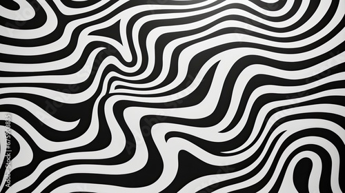 Abstract Black and White Pattern Texture Background.