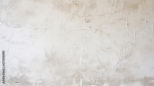White Plastered Wall Background Textured Surface in Minimalist Design. © MdBaki