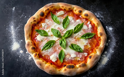 Capture the essence of Roman Pizza in a mouthwatering food photography shot Generative AI