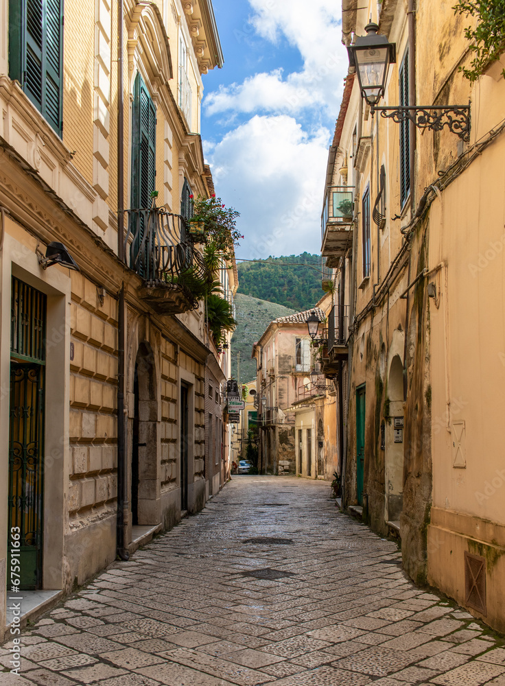 Sant'Agata de Goti, Italy - one of the most beautiful villages in Southern Italy, Sant'Agata de Goti displays several narrow alleys and corners