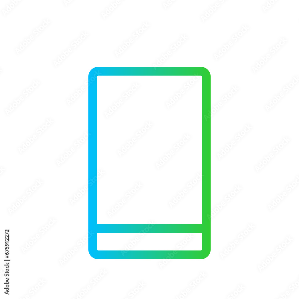 Phone devices icon with blue and green gradient outline style. phone, mobile, smartphone, device, screen, cellphone, telephone. Vector Illustration Phone devices icon with blue and green gradient outline style. phone, mobile, smartphone, device, screen, cellphone, telephone. Vector Illustration