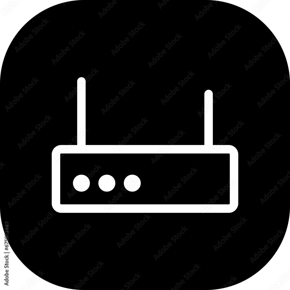 Router devices icon with black filled line outline style. network, technology, router, internet, communication, wireless, web. Vector Illustration Router devices icon with black filled line outline style. network, technology, router, internet, communication, wireless, web. Vector Illustration
