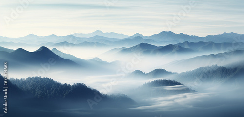 mountains in the fog © ulugbek