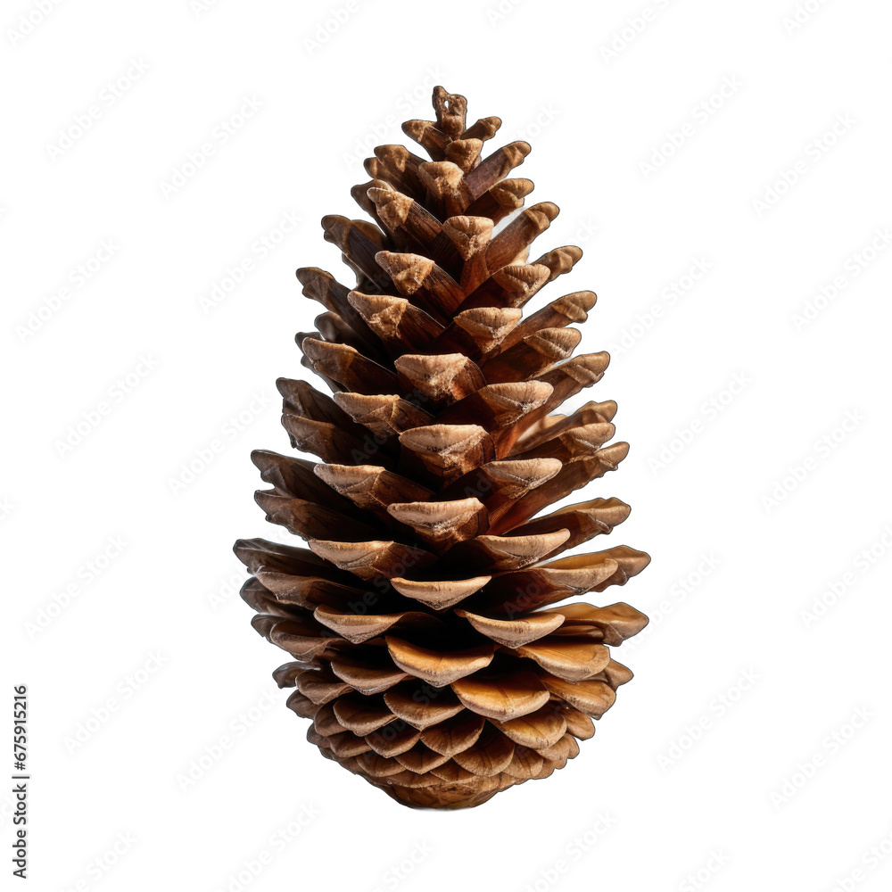 Fraser fir cone isolated on transparent background Fraser fir cone isolated on transparent background