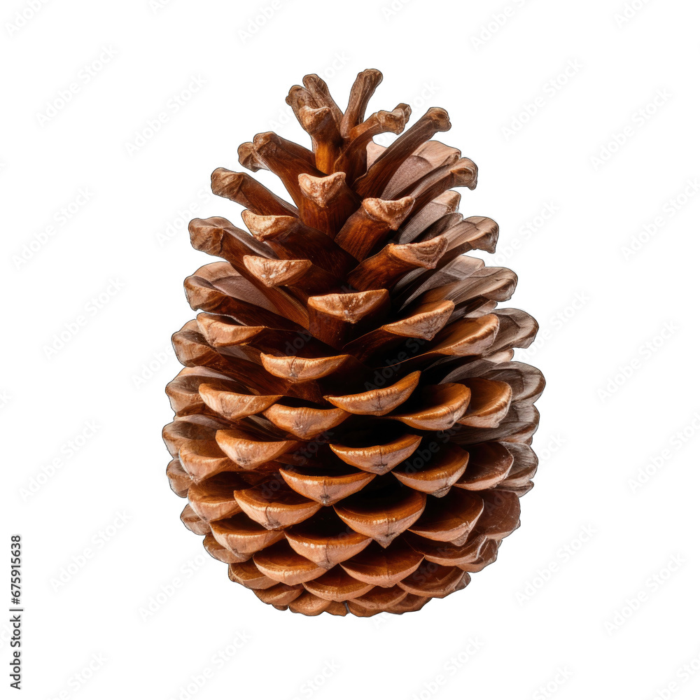 Siberian pine cone isolated on transparent background Siberian pine cone isolated on transparent background