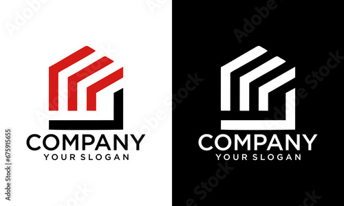 LM shape logo & illustration vector art photo
