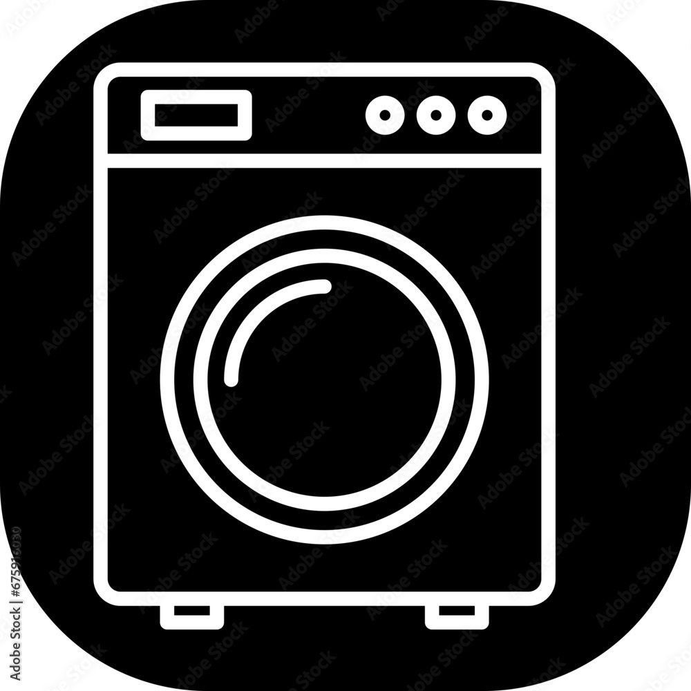 Washing machine device icon with black filled line outline style. laundry, household, machine, clean, housework, washer, equipment. Vector Illustration Washing machine device icon with black filled line outline style. laundry, household, machine, clean, housework, washer, equipment. Vector Illustration