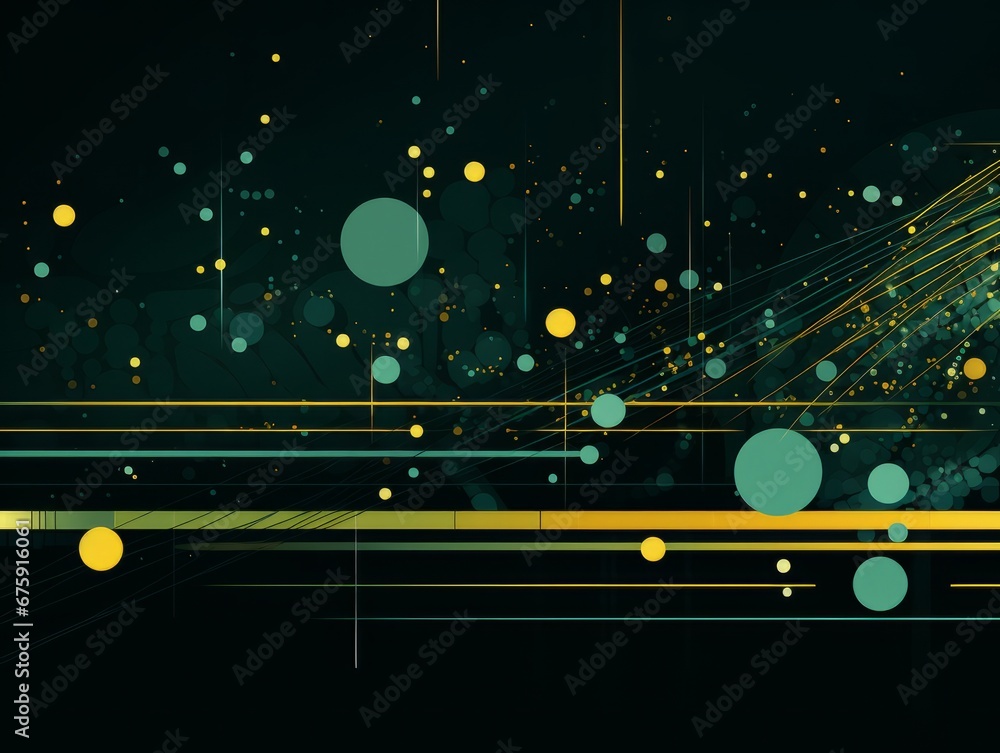 Abstract sci-fi green and yellow background, concept of digital future., AI Abstract sci-fi green and yellow background, concept of digital future., AI