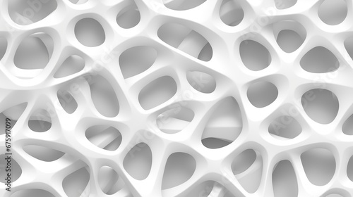 Infinite Possibilities  Organic Structures Emerging from a White Background