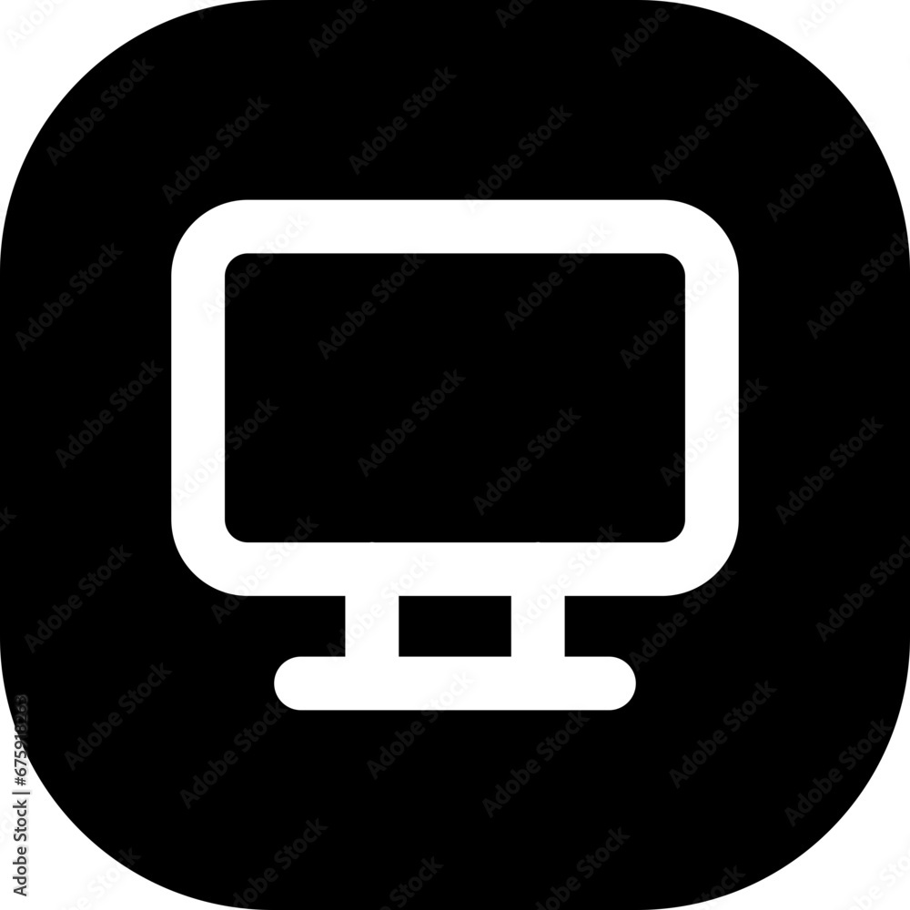 Monitor devices icon with black filled line outline style. technology, display, business, monitor, computer, screen, internet. Vector Illustration Monitor devices icon with black filled line outline style. technology, display, business, monitor, computer, screen, internet. Vector Illustration