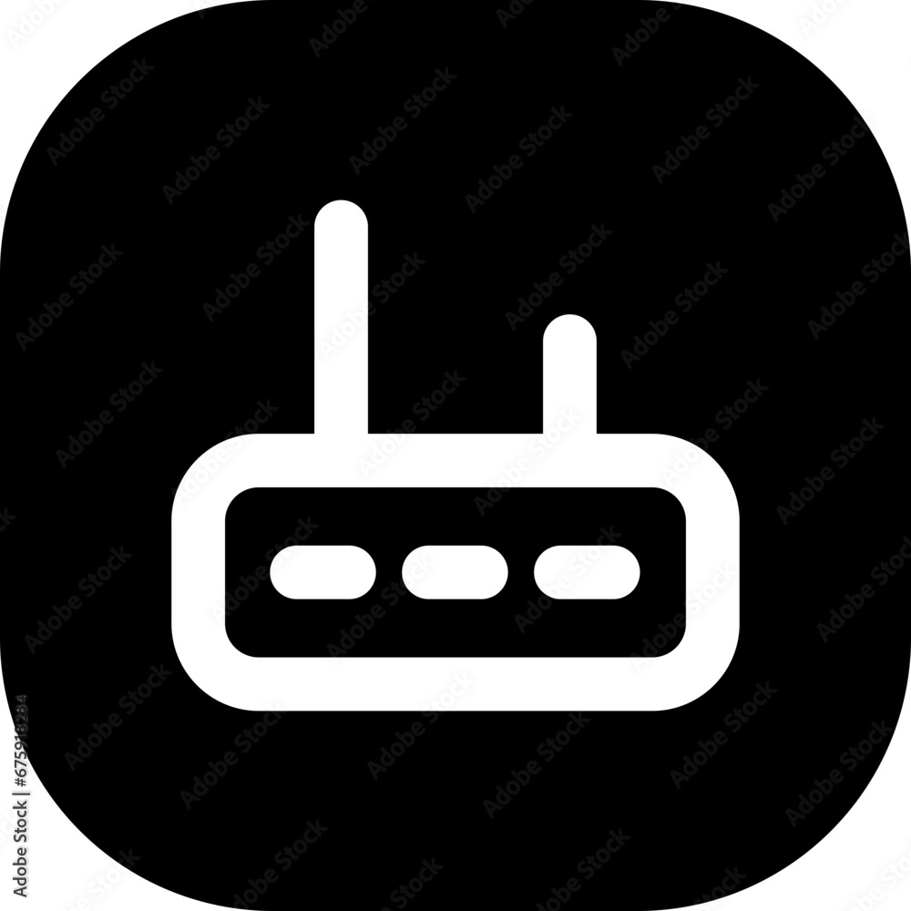 Router devices icon with black filled line outline style. router, network, technology, internet, digital, wireless, communication. Vector Illustration Router devices icon with black filled line outline style. router, network, technology, internet, digital, wireless, communication. Vector Illustration