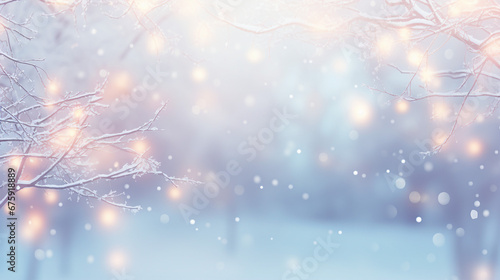 Snow Winter Abstract Christmas Background: Festive Silver Red Glitter Sparkle